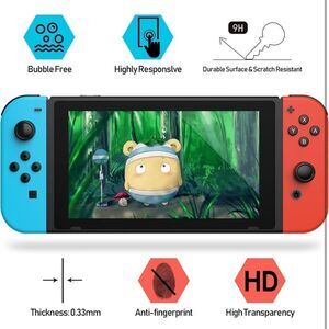 NWT DayDayUp (2) Tempered Glass Screen Protectors Compatible Nintendo Switch